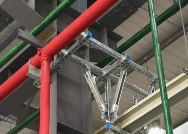 潞城该抗震支架的整体式支吊架结构协调性好
